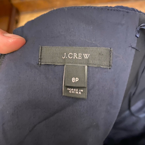 J. Crew strapless eyelet dress in navy. - Picture 4 of 7